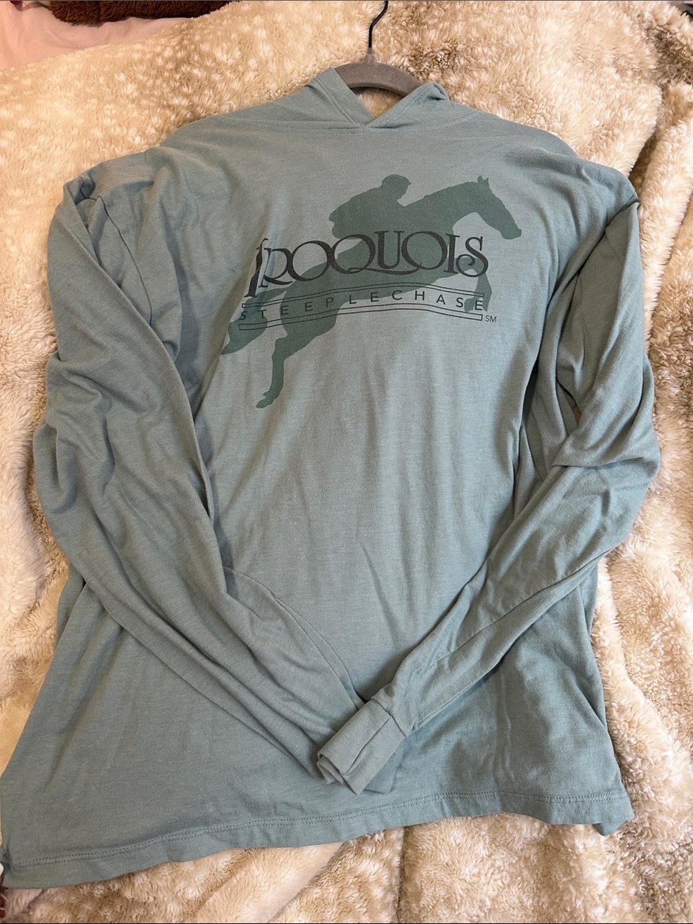 Iroquois Steeplechase Hooded Long Sleeve Shirt - Sage Green